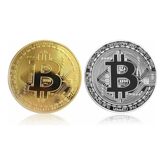 Bitcoin Monedas Conmemorativas Btc Blokchain Con Funda X2