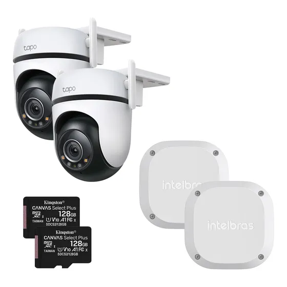Cámara Exterior Tapo C500 128gb Kit X2 Y Video Instalación