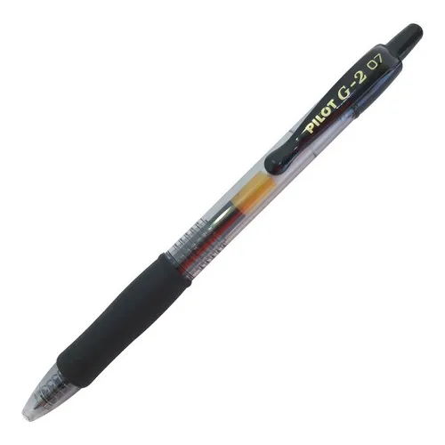 Esfero Boligrafo Gel Pilot 0.7 - Unidad Color de la tinta Negro Color del exterior Humo/Negro