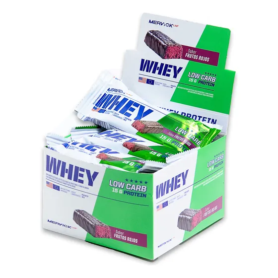 Whey Low Carb Protein Bar 12 X 46 Grs Mervick Lab  L