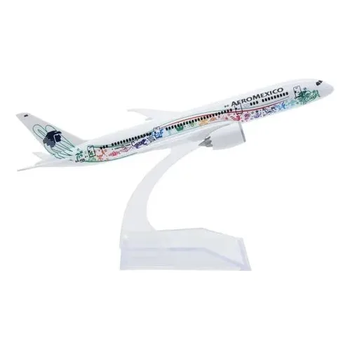 Avión A Escal Aeroméxico B787 Quetzalcoatl 1/400 Acero +base