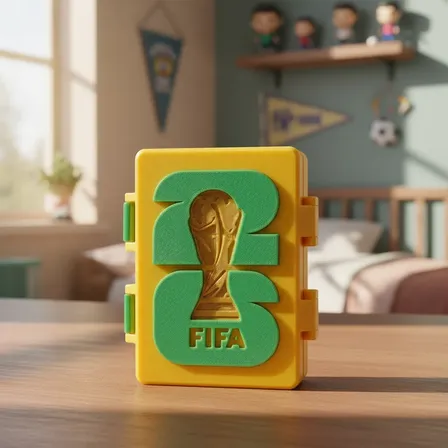Maleta Porta Figurinhas Copa Do Mundo 2026 Cards Futebol