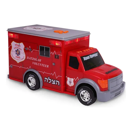 Camión De Ambulancia Motorizado Para Niños, 17 Cm De Largo
