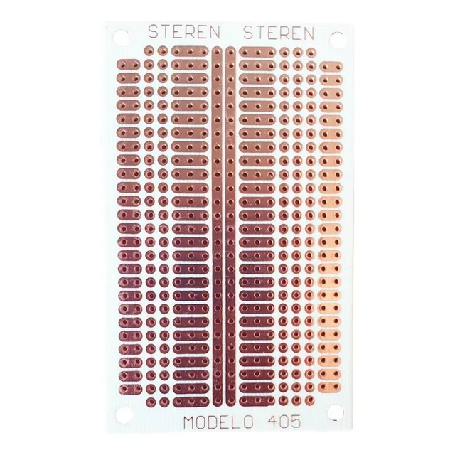 Placa Fenólica Perforada De 4.5x7.5cm Baquelita Tipo Mini
