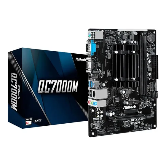 Motherboard Con Procesador Amd Asrock Qc7000m Ddr3 Pci-e