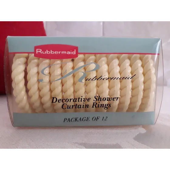 Set De 12 Anillos Ganchos Plasticos Para Cortina Baño Finos!