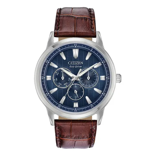 Relógio Masculino Citizen Eco-drive Tz20868c Pulseira Couro