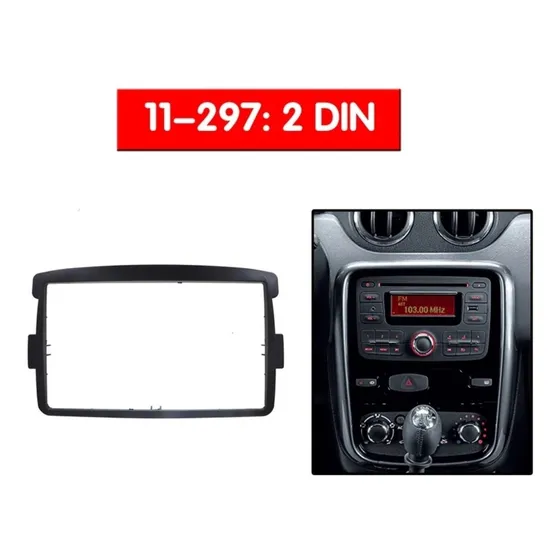 Marco Consola Bisel Radio 2din Renault Logan Sandero Duster