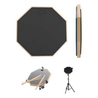 Practicador De Bateria Pad Baterista 12 Pulgadas Doble Cara Practicador De Bateria Pad Baterista 12 Pulgadas Doble Cara