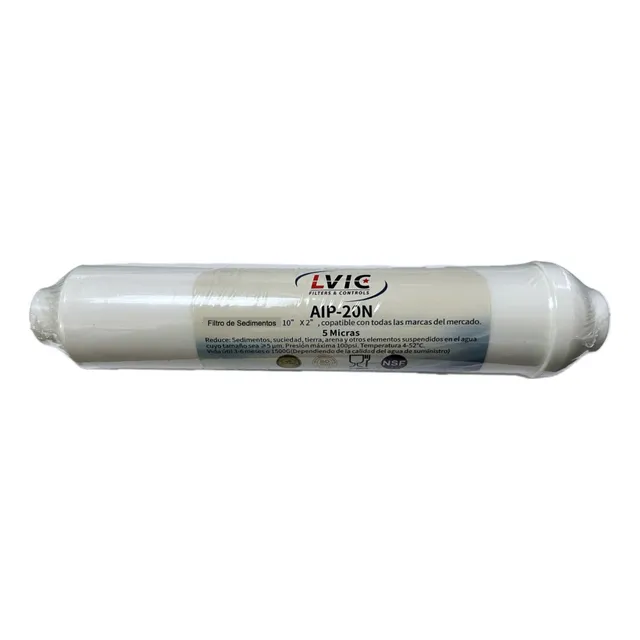 Filtro Lvic Aip Sedimentos 5 Micras Inline 2 Pulgadas