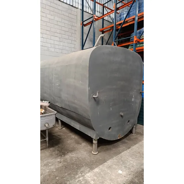 Tanque Doble Camisa 10.000l Usado Acero Inox Chaqueta Hierro