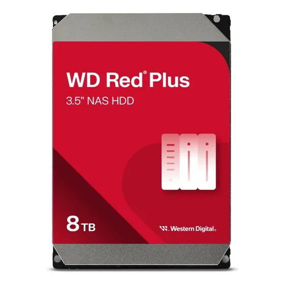 Disco Duro Interno 8tb Red Plus Nas 3.5 Sata 215 Mb/s Wd