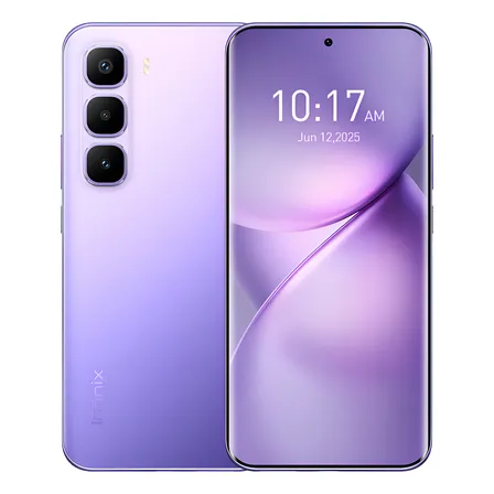Celular Infinix Hot 60 Pro+ Ai Phone Violeta Dual Sim 16gb Ram 256gb Rom Pantalla Curva 3d Amoled 1,5k 144hz Batería 5160 Mah Carga Rápida 45w Cámara Sony 50mp Diseño Moderno Nfc Mtk G200 6nm