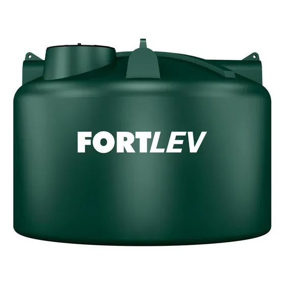 Tanque Polietileno 10.000l Vertical Verde Fortlev Cor Verde-escuro