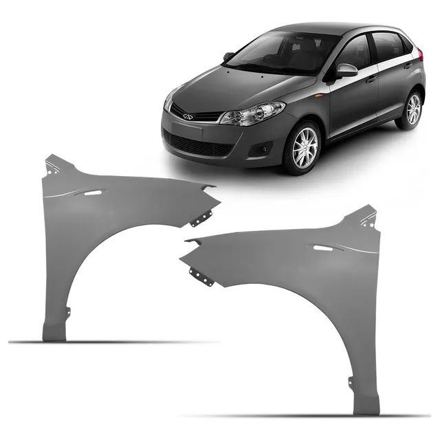 Paralama Dianteiro Chery Celer 2013 2014 2015 Com Furo