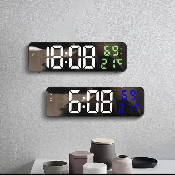 Reloj Despertador Digital Led Pared Y Mesa  ***oferta***