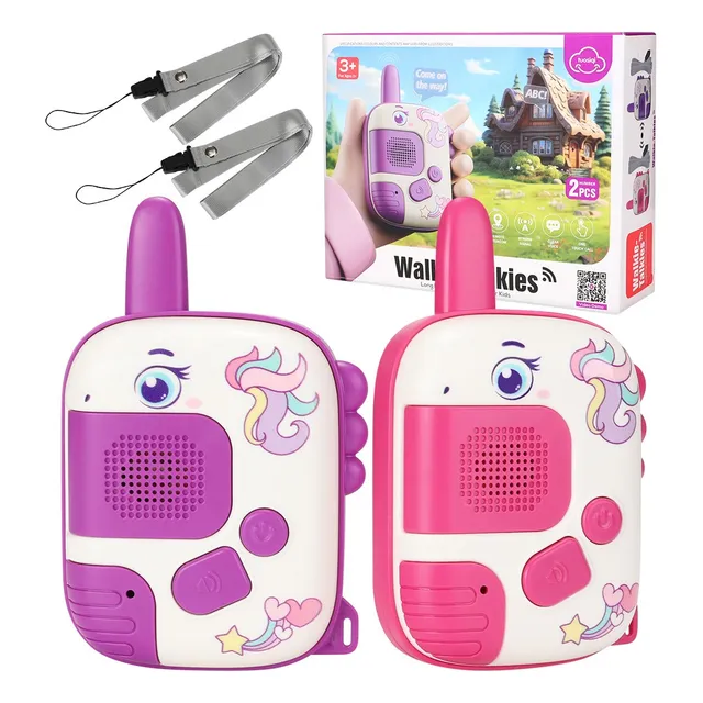 Walkie Talkies Radios Para Niños Carga Usb Y Brújula 2piezas
