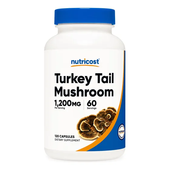 Suplemento Nutricost, Rabo De Pavo, 1200 Mg, 120 Cápsulas