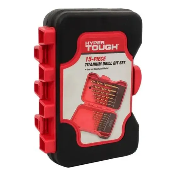 Brocas De Titanio Hyper Tough Mechas Puntas 15 Unidades
