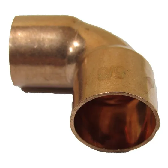 Codo 90° Soldar Caño Cobre 5/8 Con Tope Alef Refrigeracion