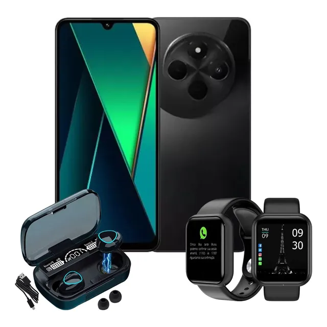 Xiaomi Poco C75 256gb 8gb Ram Dual Sim Fone + Relogio Brinde
