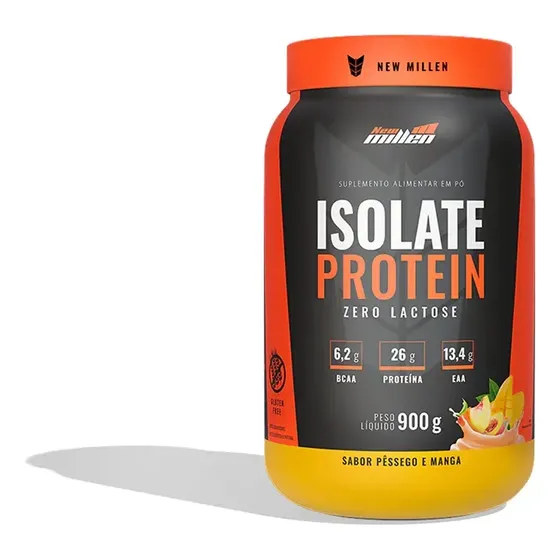 Proteína New Millen Premium Whey Isolado Isolate em pó sabor Peach/Mango x 900g