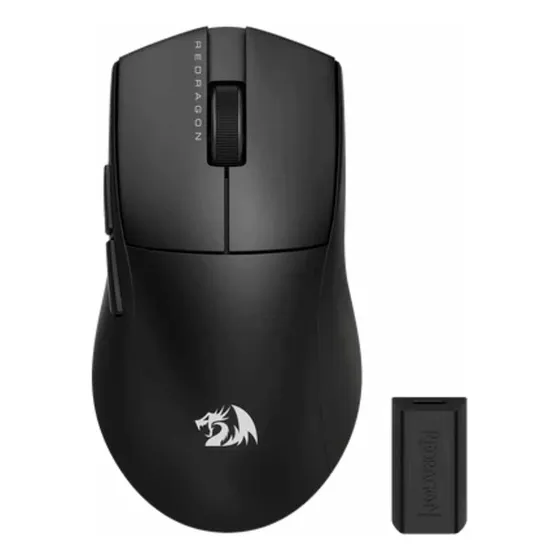 Mouse Gamer Redragon K1ng, Inalámbrico, 26,000 Dpi 49 Gramos 4000Hz Color Negro