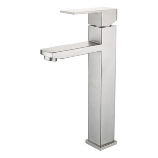Llave Mezcladora Monomando De Acero Cepillado Para Baño 30cm Llave Mezcladora Monomando De Acero Cepillado Para Baño 30cm