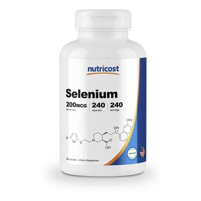 Nutricost Selenio Selenium 200 Mcg Importado Capsulas