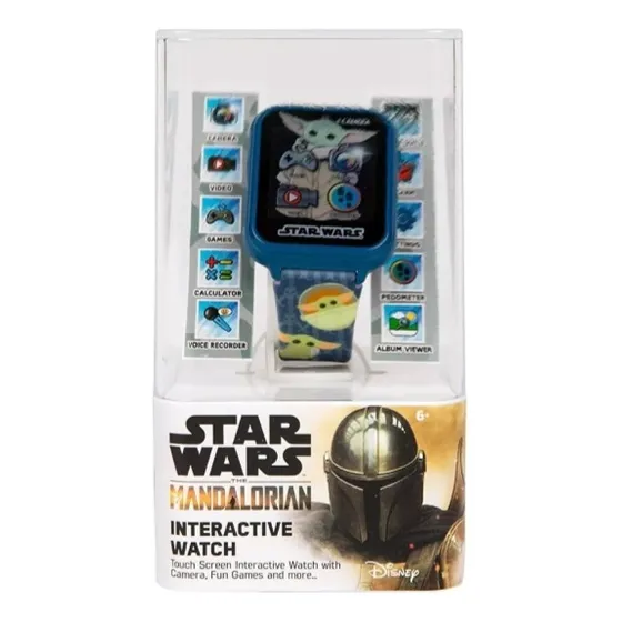 Reloj Interactivo Star Wars Mandalorian Niños