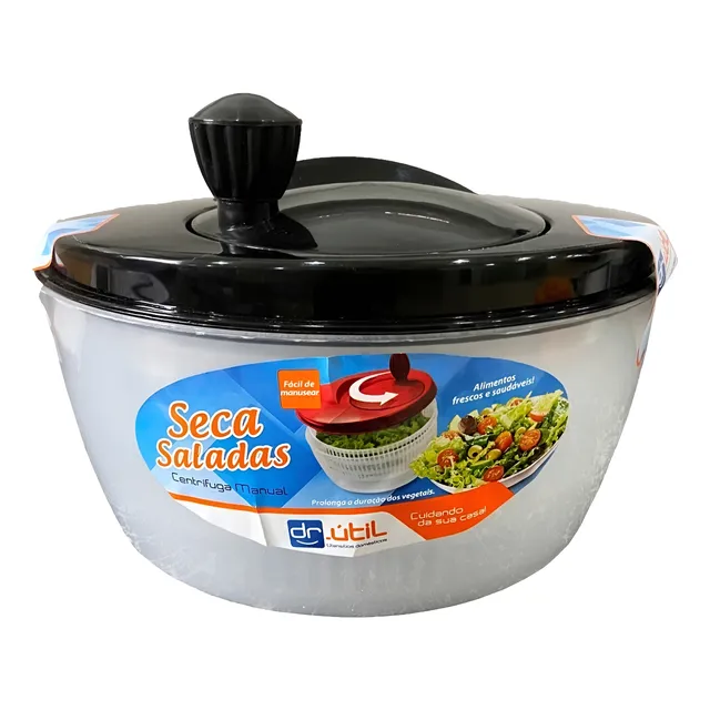 Centrífuga De Salada Secador Verduras  Manual 4 Litros