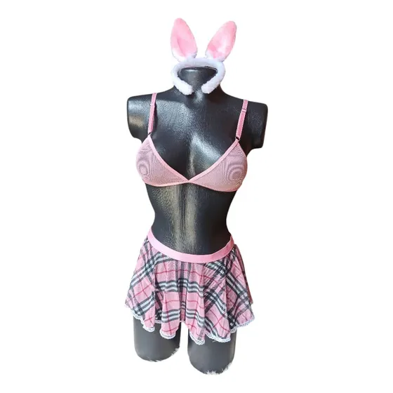 Disfraz Colegiala Sexy Conjunto Erotico Baby Dolls Lenceria