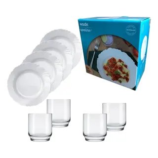 Nadir Aparelho Jantar Branco Pétala Nadir Figueiredo Kit 8 Unid