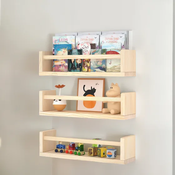 Estantes Flotantes Juego De 3 Para Habitación De Niños