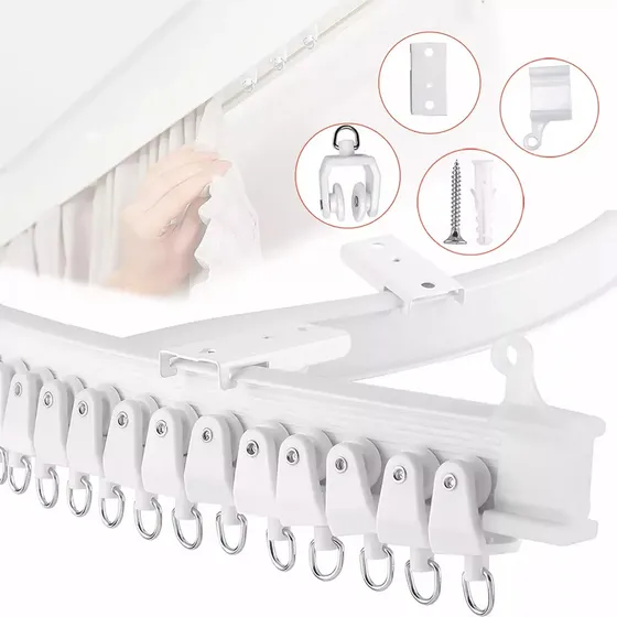Riel Para Cortina De Techo Riel De Techo Soporte 3 Metros