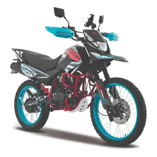 Motocicleta Doble Propósito Italika Dm200 Con Gps Azul Azul