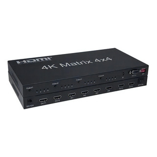 Matrix Hdmi 4k 4x4 Splitter Seletor 4k 4 Entradas 4 Saidas Matrix Hdmi 4k 4x4 Splitter Seletor 4k 4 Entradas 4 Saidas
