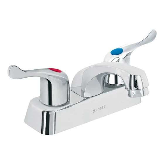 Mezcladora Lavabo Cuello Corto Manerales Palanca Foset 45511