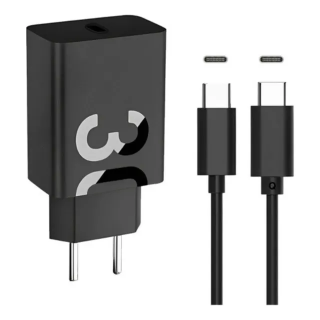 Carregador Turbo Para Samsung 30w S20 S22 S24 Plus S25 A55