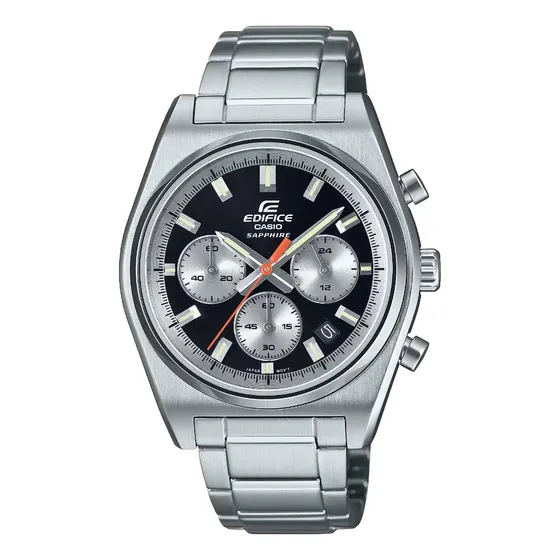 Reloj Casio Hombre Efb-730d-1av Ts Correa Gris Bisel Gris Fondo Negro