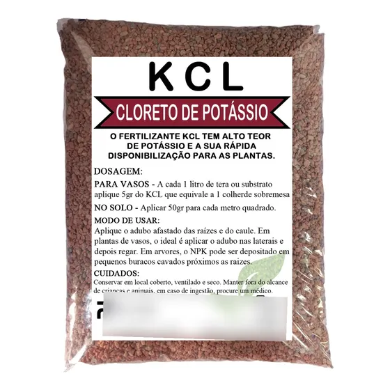 25kg De Adubo Fertilizante Kcl Cloreto De Potássio