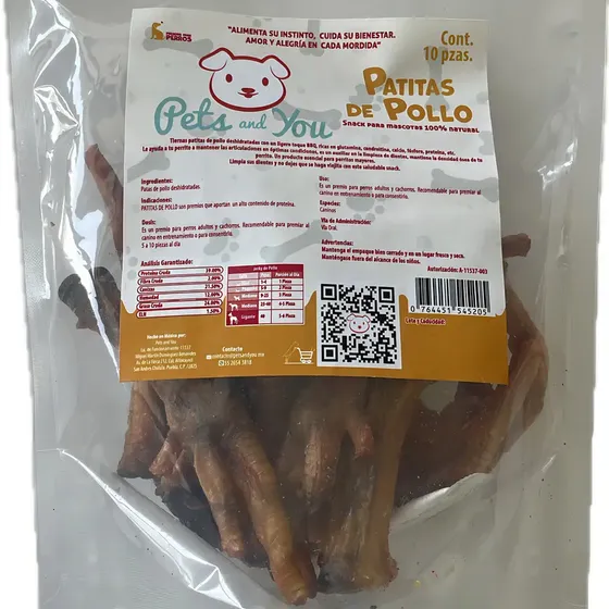 Premios Deshidratados Patitas De Pollo | Meses sin interés