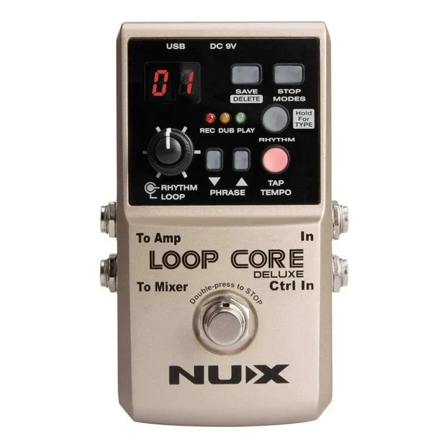 Pedal de efecto NUX Loop Core Deluxe dorado