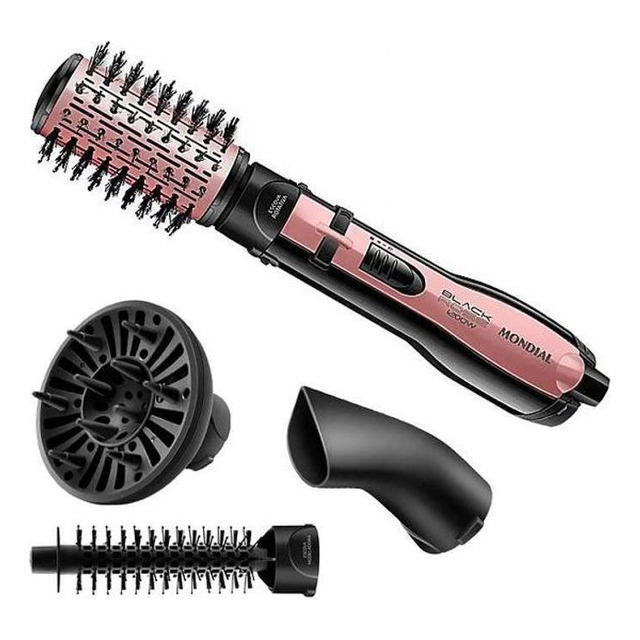 Escova Rotatória Turbo Kit 4 Em 1 Seca Alisa Modela E Define Escova Rotatória Turbo Kit 4 Em 1 Seca Alisa Modela E Define