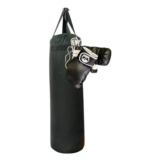 Saco De Boxeo 100cm, Tula Mma Relleno + 1 Par Guantes