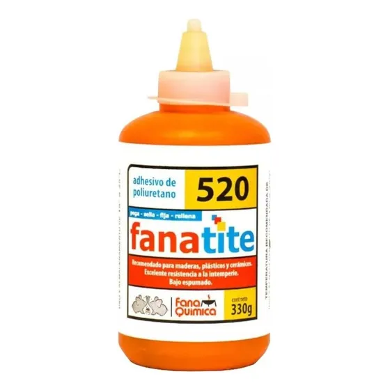 Pegamento Adhesivo Poliuretano Fanatite 520 X 330 Gramos Color Ámbar