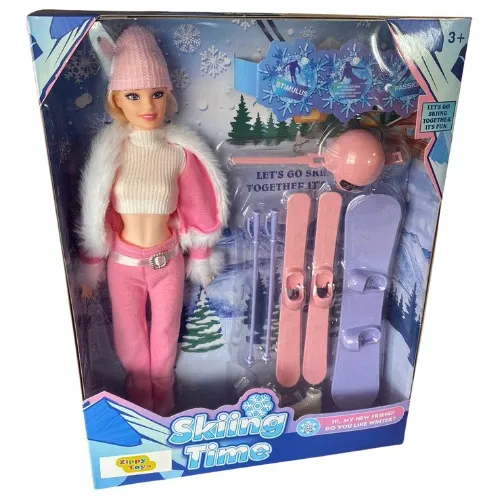 Muñeca Emi Fashion Sky Zippy Toys 48 Cm Simil Barbie