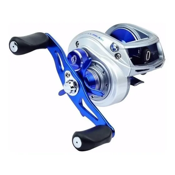 Carretel carretilha Marine Sports Contender GTO Ocean BG esquerdo color prateado