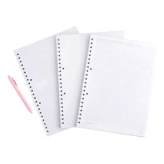 Repuesto De Hojas Cuadriculado P/ Cuaderno Inteligente A4