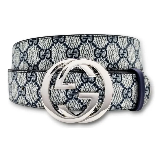 Cinturon Gg Moda Unisex Marmont Azul